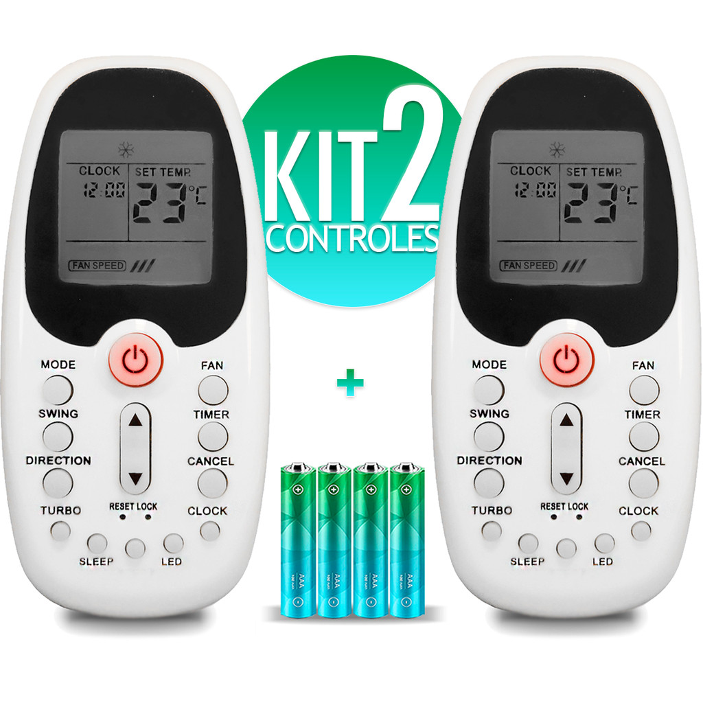 Kit Controle Remoto Ar Condicionado Komeko Midea Comfee R06/bgce