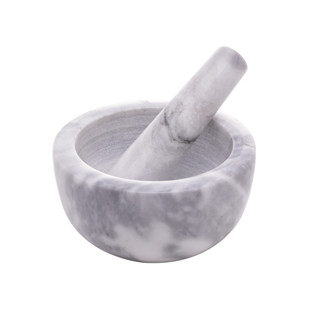 Pilão De Mármore Com Socador Amassa Temperos Marin 13x11cm Lyor em Oferta na Shopee