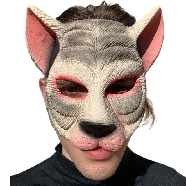 Máscara Gato / Gata Halloween Carnaval Fantasia Teatro Terror Assustador Dia das Bruxas Zumbi Cosplay Horror Monstro