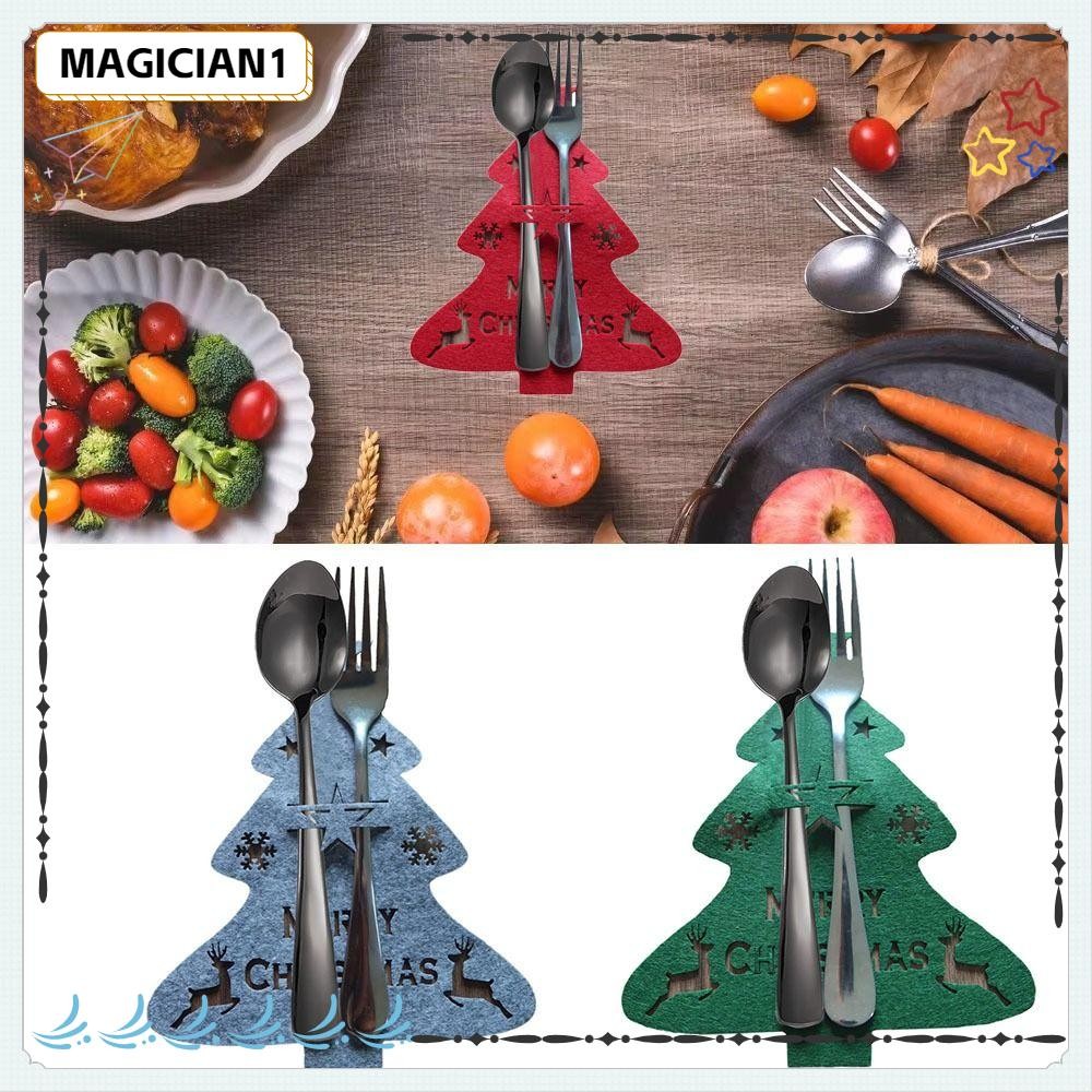 MAGICIAN 4pcs Saco De Mesa Para Árvore De Natal 4pcs , Sacos Multifuncionais Armazenamento De Louça , Em Floco De Neve Decoração De Grande Capacidade