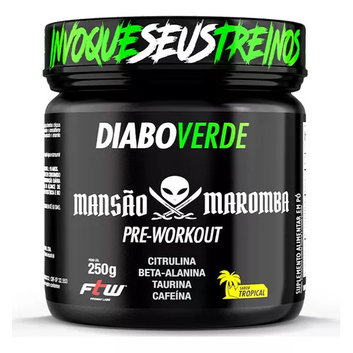 Diabo Verde Mansão Maromba 250g - Ftw - C/ Beta Alanina