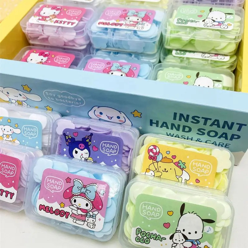 Caixinha Sabonete Instantâneo para Mãos dos Personagens Sanrio