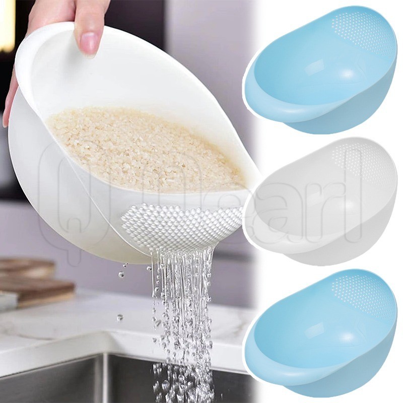 Bacia De Lavagem De Arroz Doméstica De 1/2 Unidades-Cesta De Drenagem De Cozinha De Grande Capacidade-Cestas Plástico-Ga