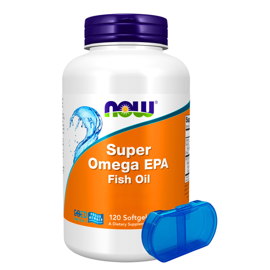 Super Ômega Now Foods Epa 1200mg 120Soft + Porta Cápsulas em Oferta na Shopee
