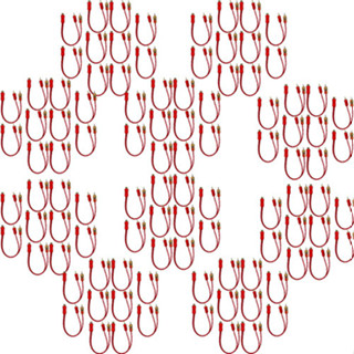 KIT 100 CABO Y RCA CRISTAL MATTE 2M 1F INJETADO PARA SOM AUTOMOTIVO em Oferta na Shopee