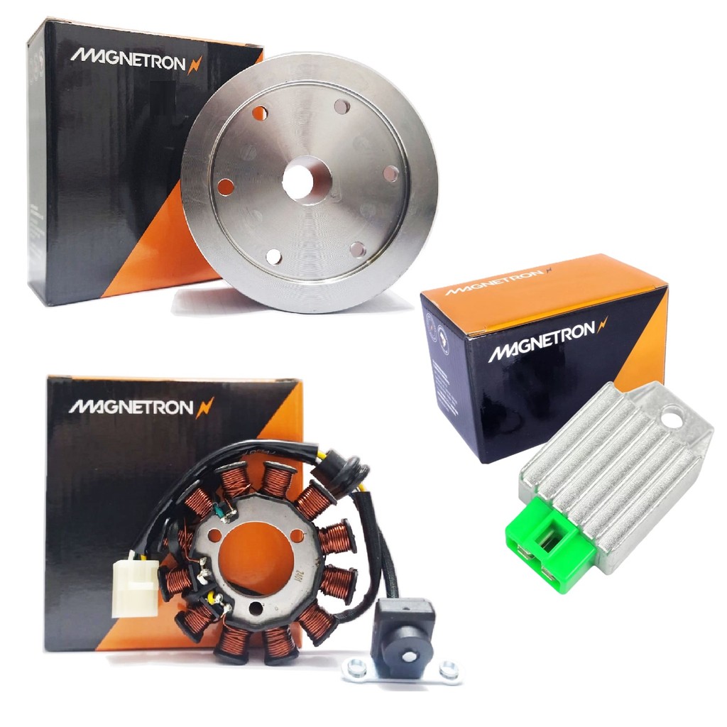 Volante + Estator + Regulador Cg 125 Fan Es 2009-2015 / Nxr 125 Bros Es 2013-2015 Magnetron