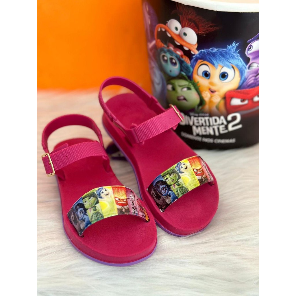 Sandalia Infantil Divertidamente Menina Macia Papete Confortável Promoção