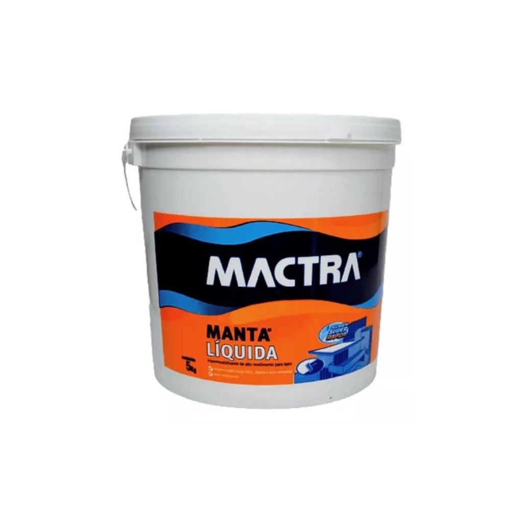 Manta Liquida Impermeabilizante P/ Laje Branca 5kg Mactra em Oferta na Shopee