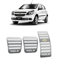 Pedaleira Agile 10/14 Manual Aço Inox - Não fura o pedal
