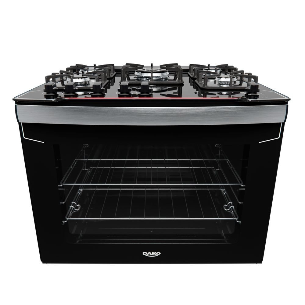 Fogão 5 Bocas de Embutir Dako Diplomata com Mesa de Vidro Preto Bivolt em Oferta na Shopee
