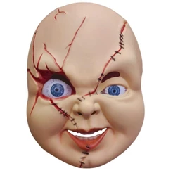 Máscara Chucky Boneco Assassino Chuck Terror Cosplay Fantasia Halloween Carnaval Dia das Bruxas Festa