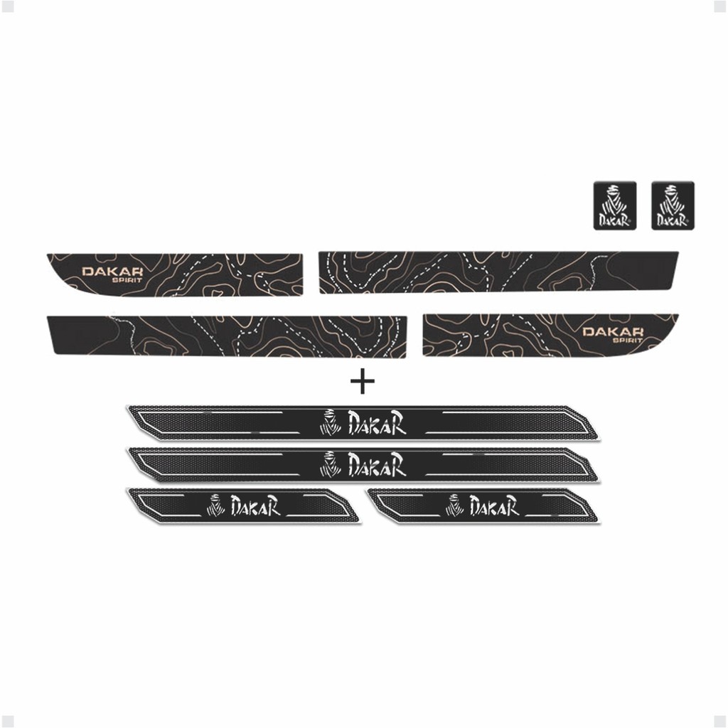 Kit Adesivos Faixa Lateral Dakar Spirit + Soleira da Porta Genérico