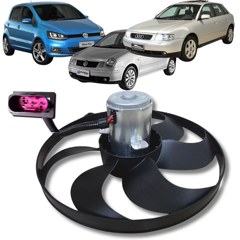 Ventoinha Do Radiador Audi Golf Polo Fox Bora - Grande 7 Pás em Oferta na Shopee