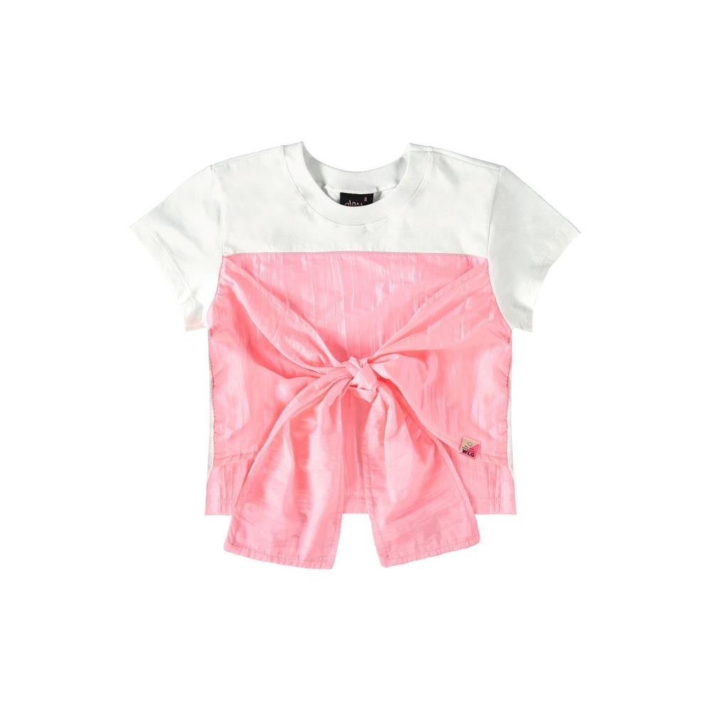 Blusa Manga Curta com Amarração Gloss em Oferta na Shopee