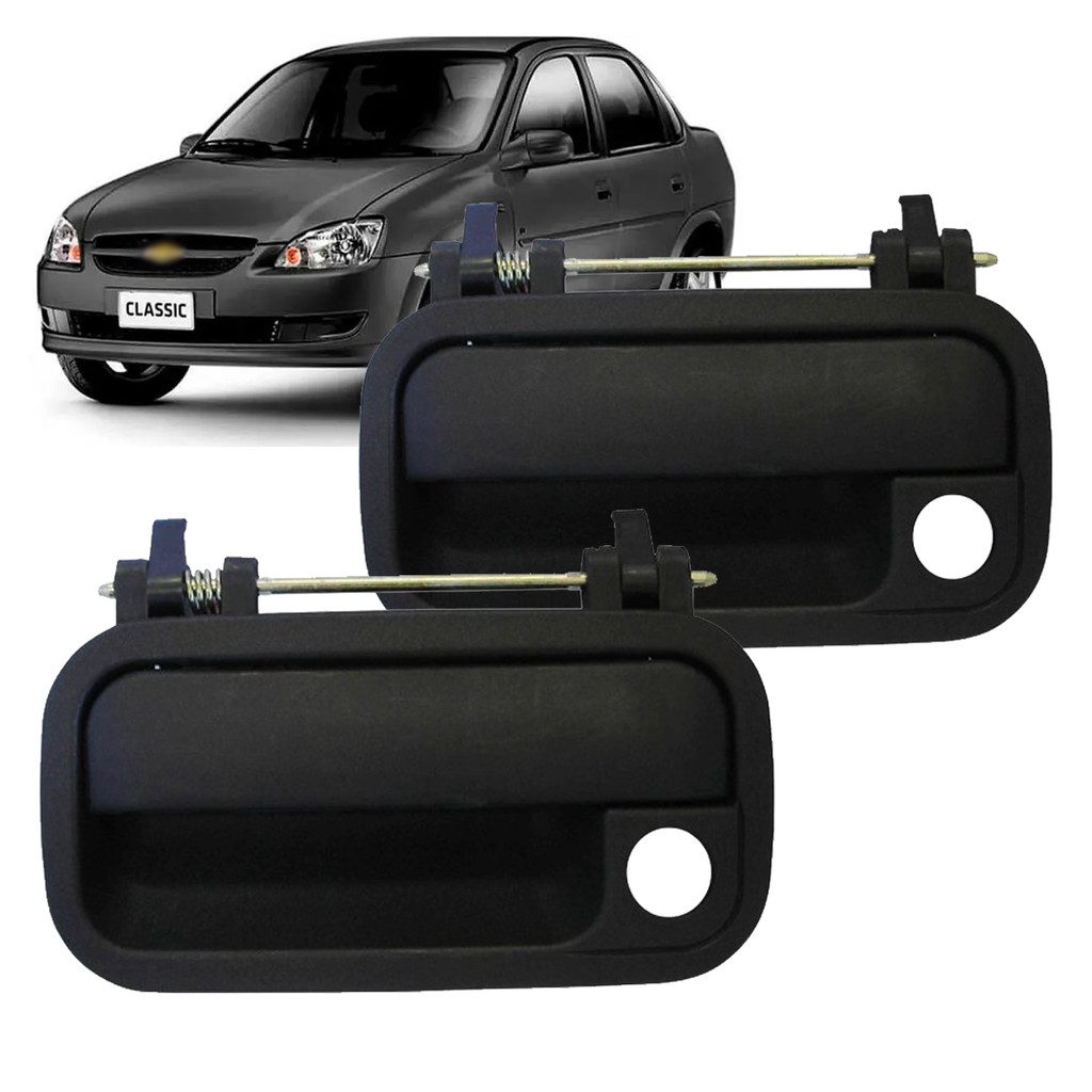 Par Maçaneta Externa Porta Dianteira Classic G1 G2 2004 2005 2006 2007 2008 2009 2010 2011 2012 2013 2014 2015 2016