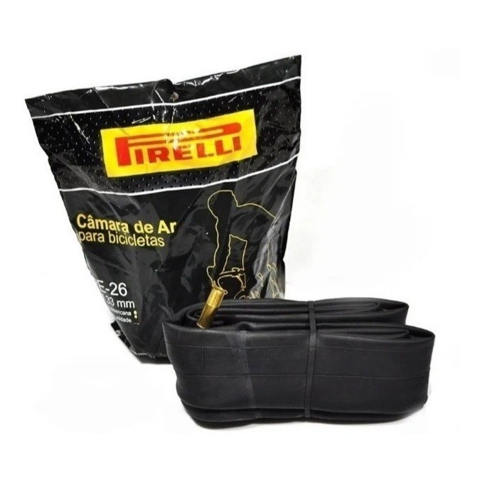 CÂMARA DE AR PIRELLI ARO 26 PB-26 BICO GROSSO SCHRADER BUTYL RESISTENTE ORIGINAL em Oferta na Shopee