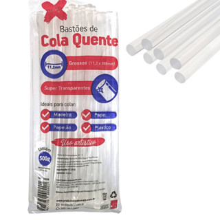 Refil de cola quente grossa, 500g, Make+ em Oferta na Shopee