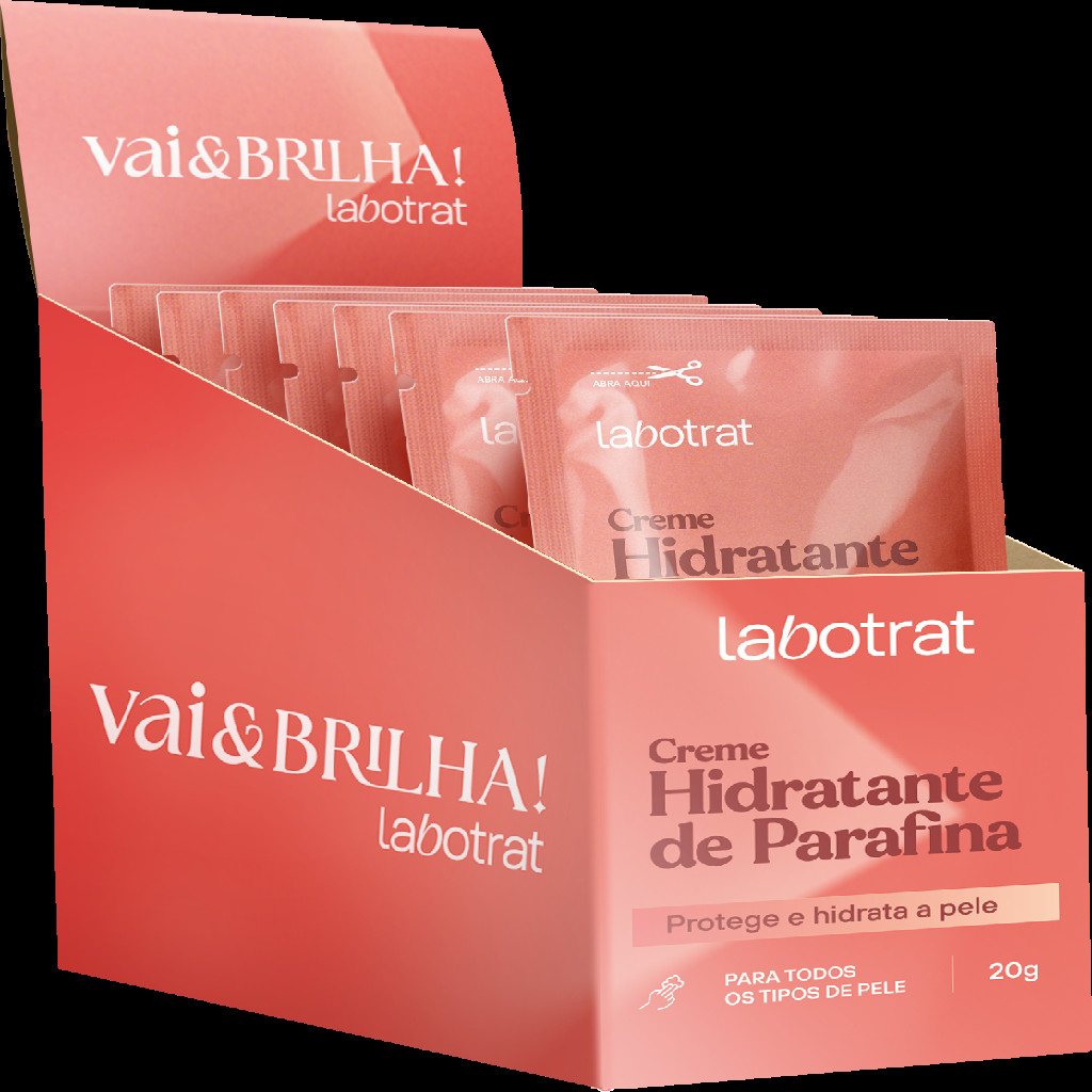 Parafina Creme Hidratante 20g Display com 12un Labotrat em Oferta na Shopee