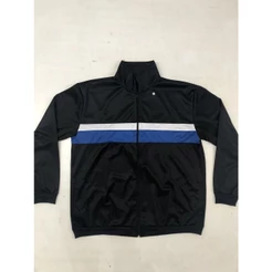 Jaqueta Casaco de Agasalho Esportiva Plus Size G3 G4 Treino Academia Corrida Sem Capuz 2 Cor Poliéster