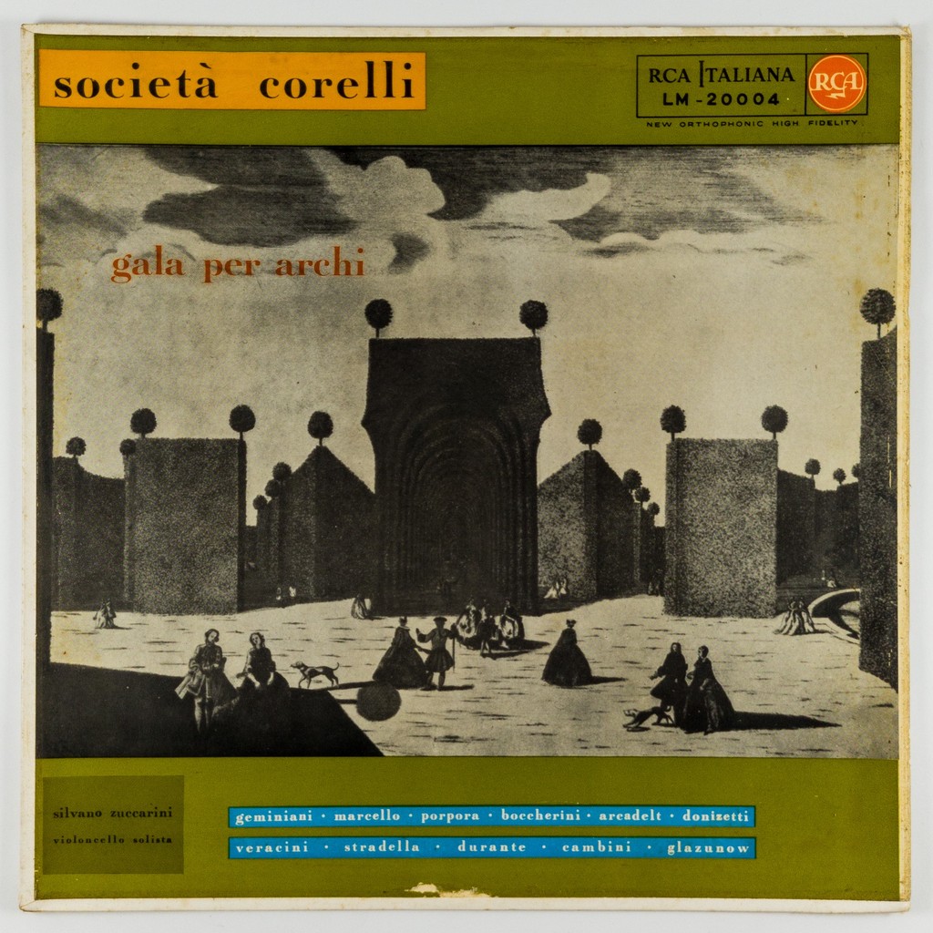 Disco Vinil LP Societá Corelli Gala Per Archi Importado