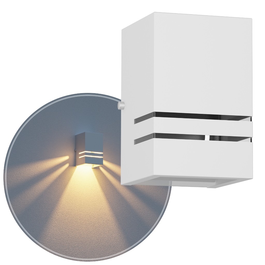 Arandela Externa 2 Frisos 1 Foco Alumínio Luminária de Parede E27 MF144 em Oferta na Shopee