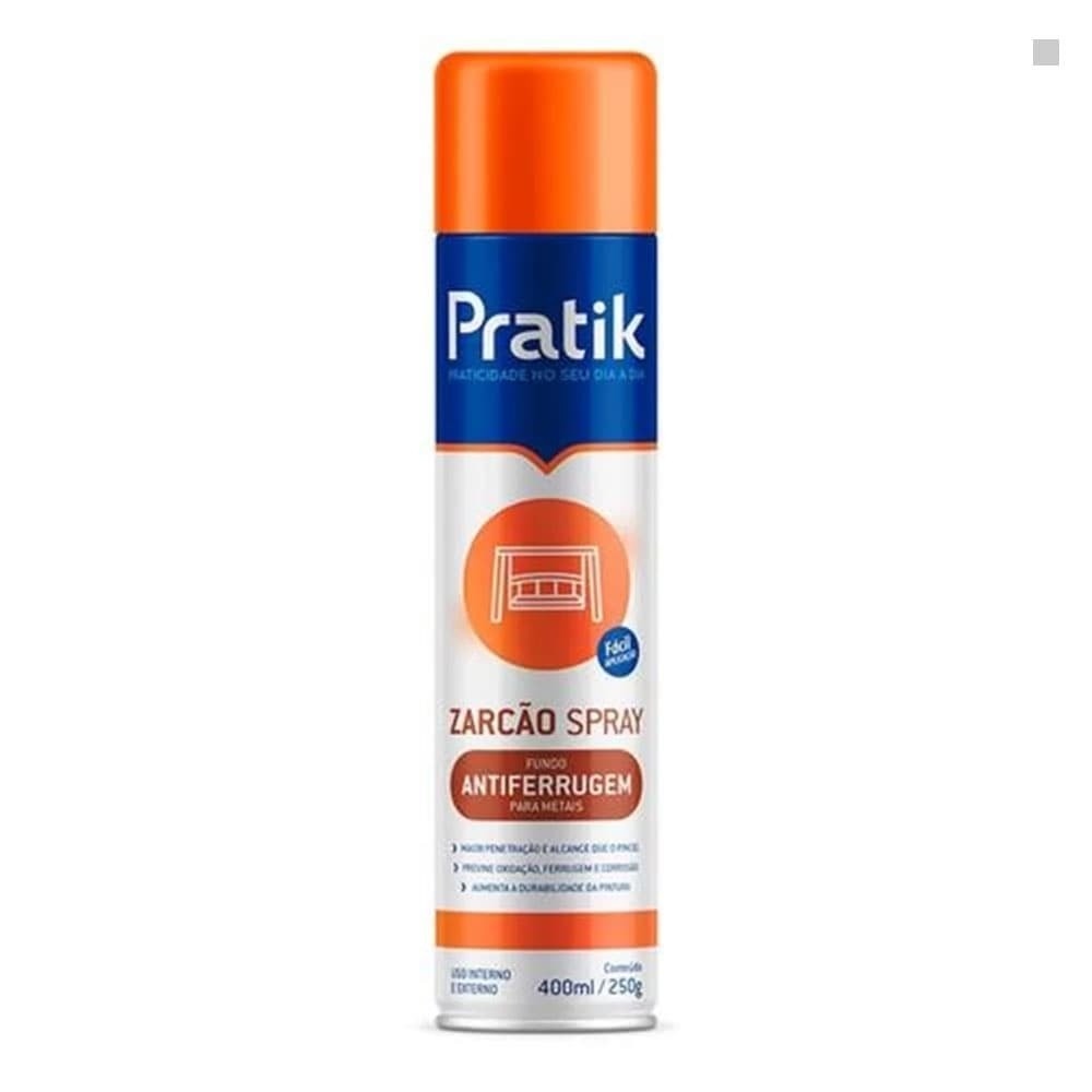 Tinta Spray Pratik Zarcão Laranja 400ml - Home & Living