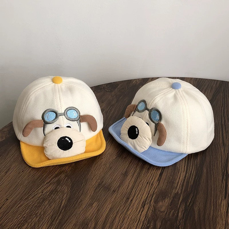 Boné de Bebê de Primavera e Outono com Bico de Pato Boné de Beisebol com Aba de Desenho Animado 2025 Novo Modelo