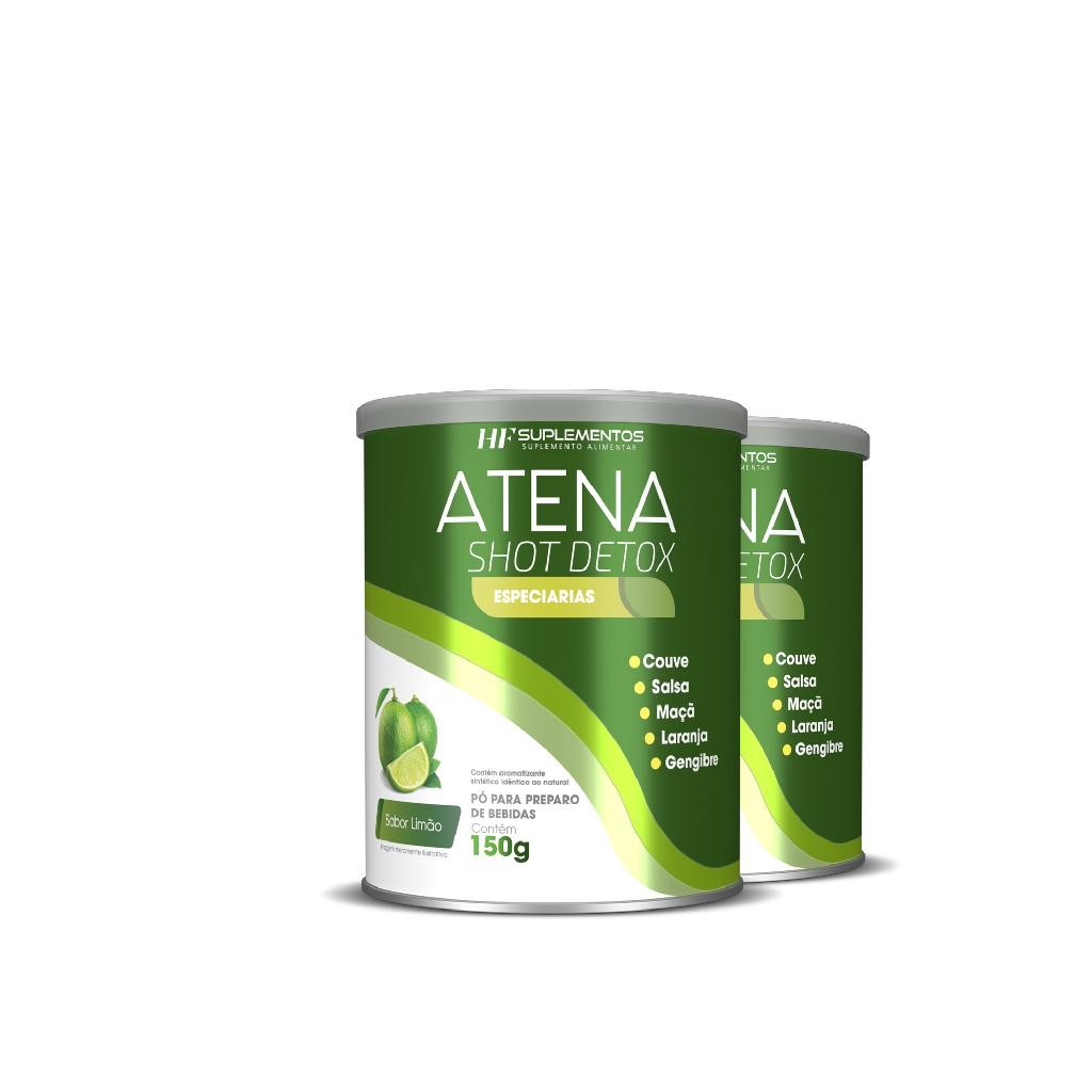 2X ATENA SHOT DETOX SABOR LIMÃO HF SUPLEMENTOS