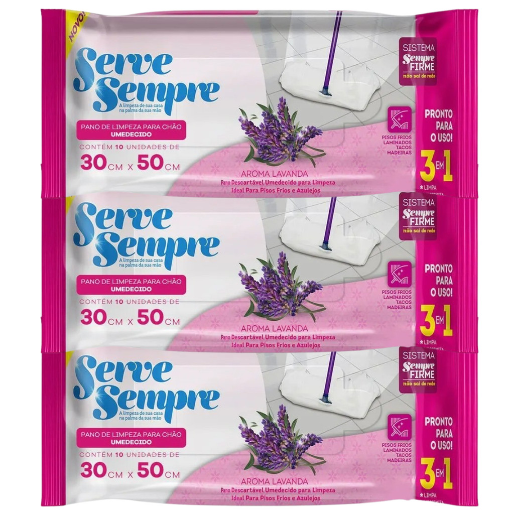 Kit 3 Pano Umedecido Microfibra Limpeza Limpa Piso Multiuso AJJ-01 em Oferta na Shopee