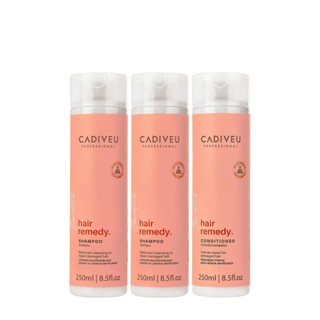 Kit Cadiveu Professional Hair Remedy Shampoo Extra e Condicionador (3 produtos) em Oferta na Shopee