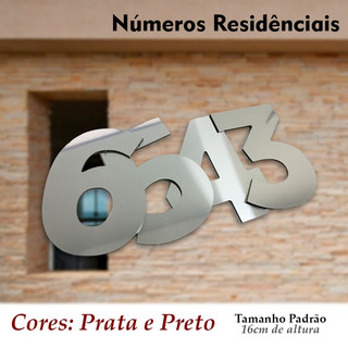 Número Residencial e Comercial - Aluminio 16cm altura - Resistente ao tempo + Dupla Face em Oferta na Shopee