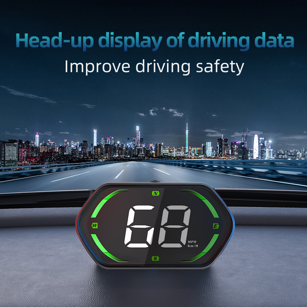 Velocímetro GPS HUD Para Carro G22 , Aviso De Velocidade Em Tempo Real E Excesso , Display De Direção