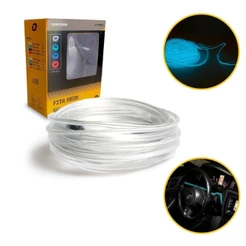 Fita Led Neon 5m Painel Automotivo 12v 0,6w Ice Blue Tarponn