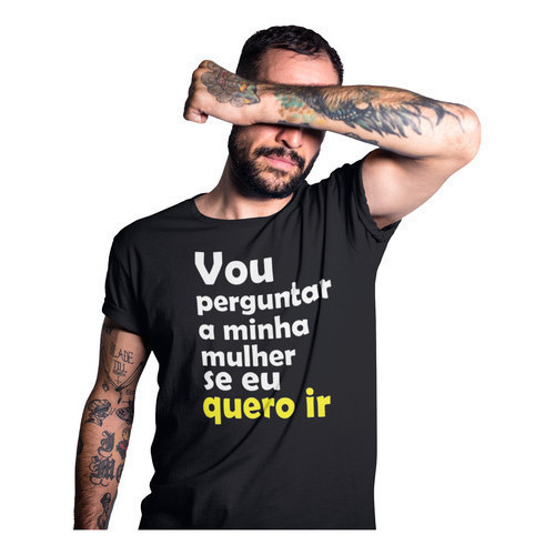Camisa Frase Engraçada Mulher Camiseta Vou Perguntar
