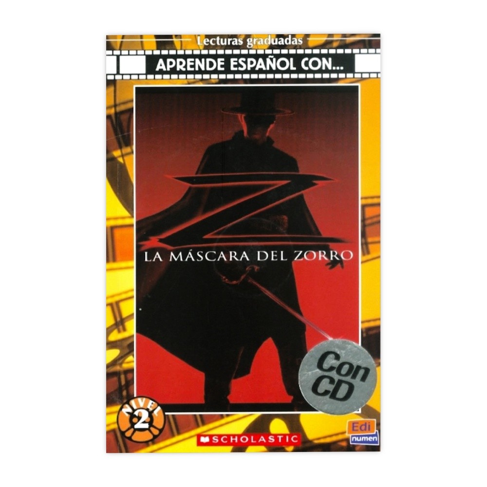 Mascara del zorro - libro + cd - nivel 2 - Editora Edinumen
