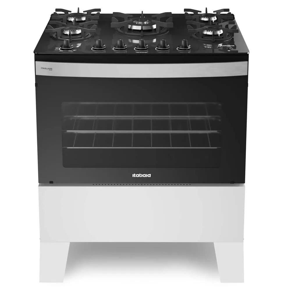 Fogão Itatiaia 5 Bocas Itaglass Plus Branco Bivolt em Oferta na Shopee