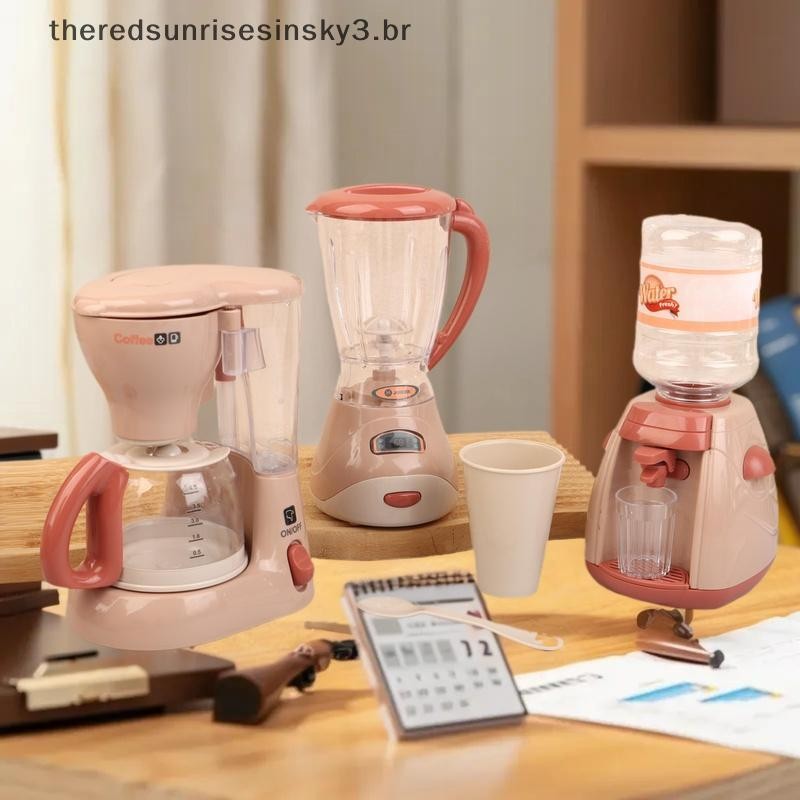 TSBR Jogar Casa Máquina De Lavar Aspirador De Pó Cafeteira Torradeira Eletrodomésticos Brinquedos Bonitos Crianças Fingi