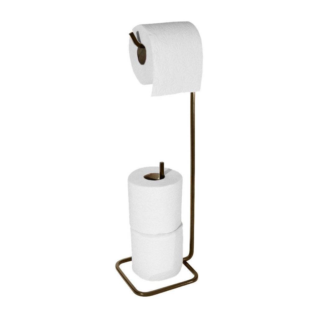 Suporte Porta Papel Higiênico Para 3 Rolos Banheiro Cor Café - 2020CF Future