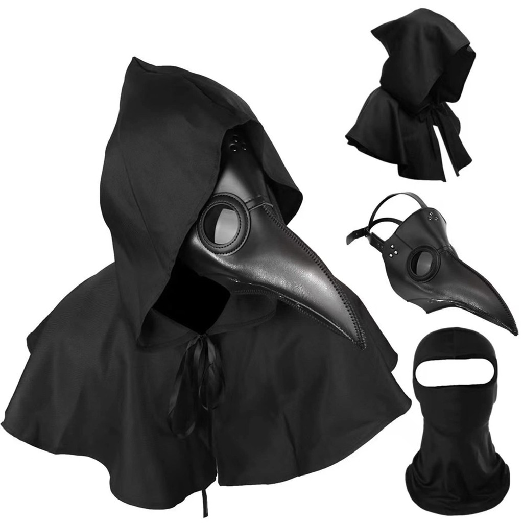 Máscara de Médico da Peste Máscara de Halloween Acessórios de Cosplay Steampunk Entre Nós Máscara de Couro com Bico