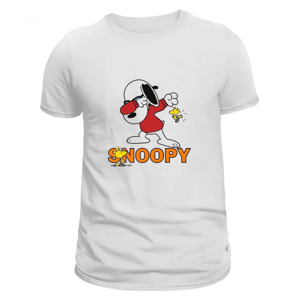 Camiseta Premium em Algodão Puro Camiseta, Estampas Diversas,  Snoopy, 100% Algodão Envio Rapido