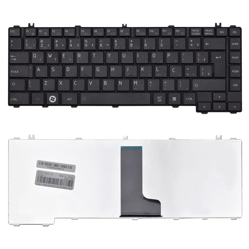 Teclado para Notebook Toshiba Satellite L635-S3010RD | Preto ABNT2 - UK STYLE