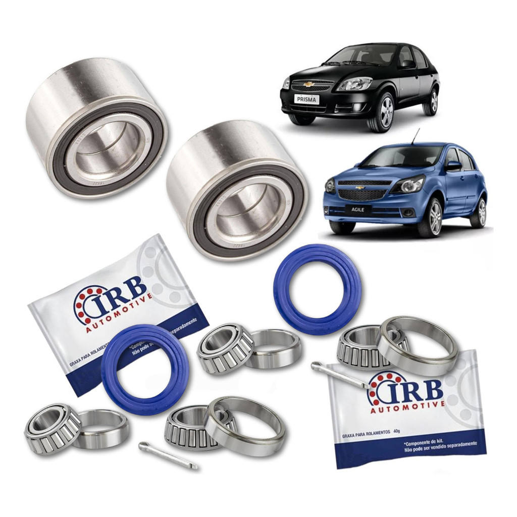 Kit Rolamento Roda Dianteiro E Traseiro Agile 1.4 2009/2016