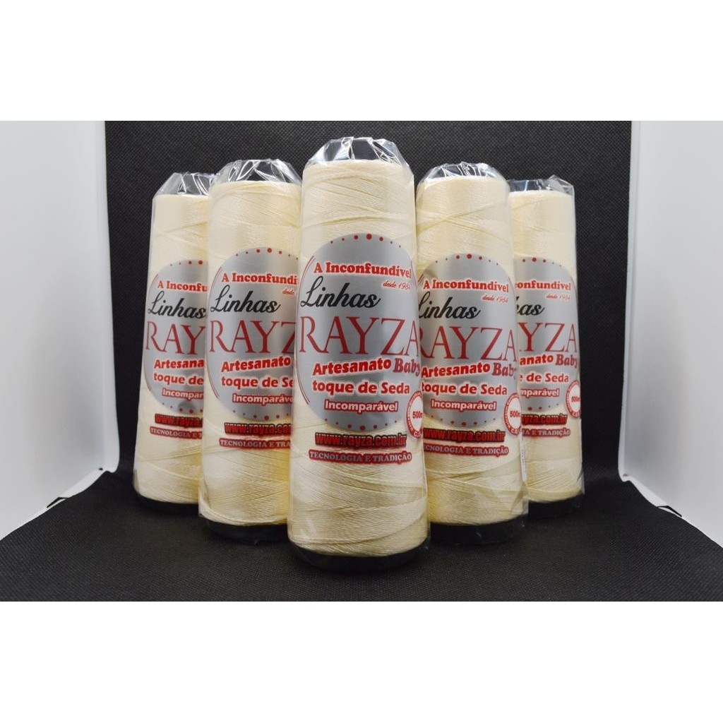 Linha RAYZA Artesanato Baby Fina Tex 144 cor 003-Creme