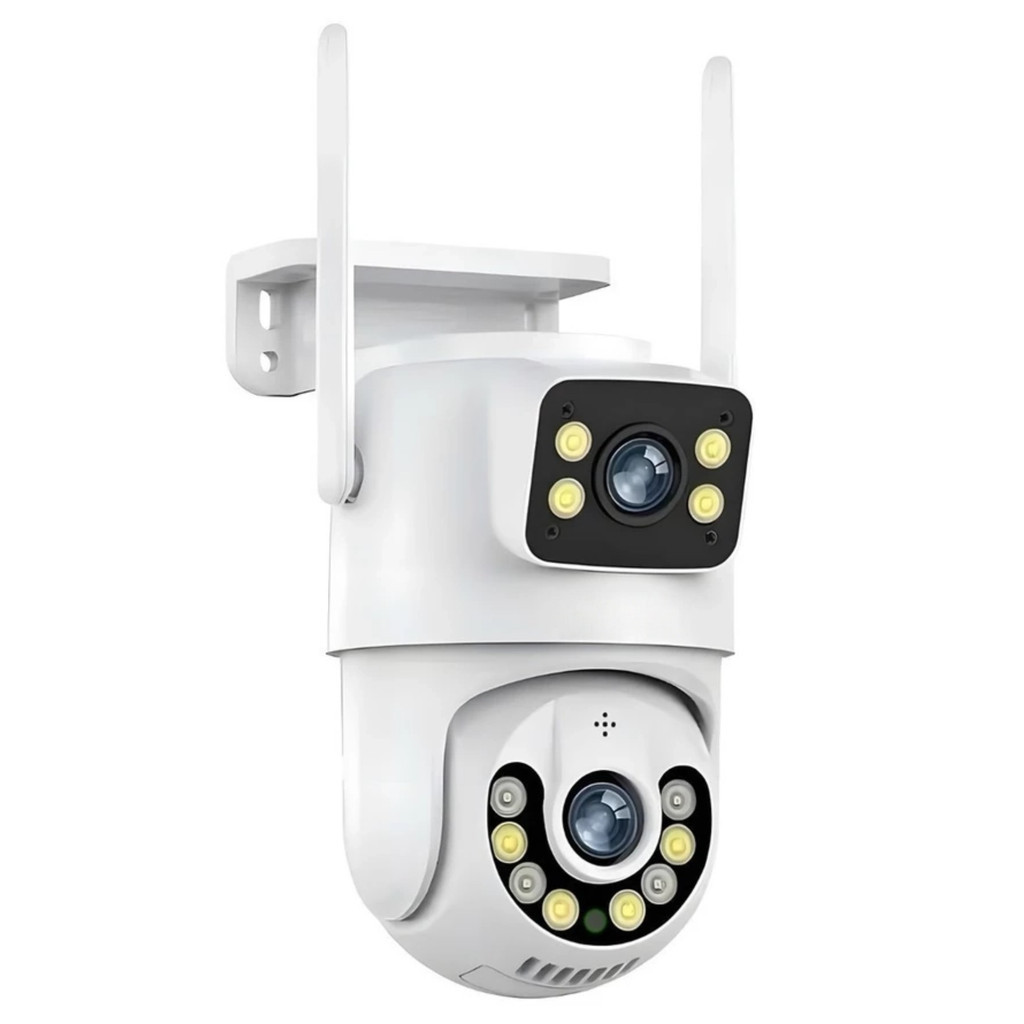 Câmera De Segurança a Prova de água Lente Dupla APP YOOSEE IP66 Camera IP WiFi 360 em Oferta na Shopee