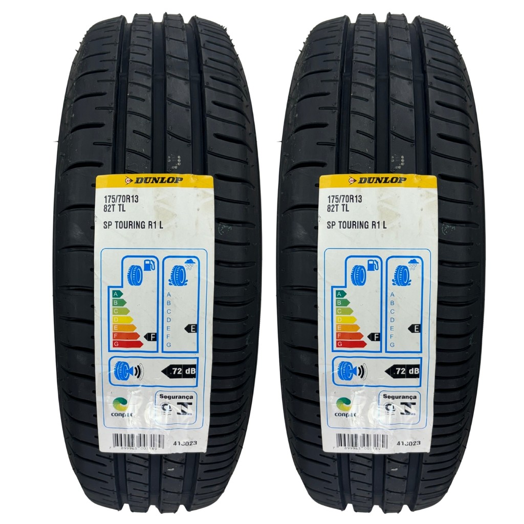 KIT 02 PNEUS 175/70R13 82T DUNLOP SP TOURING CELTA CLASSIC CORSA PRISMA UNO PALIO FIESTA MOBI GOL KA em Oferta na Shopee