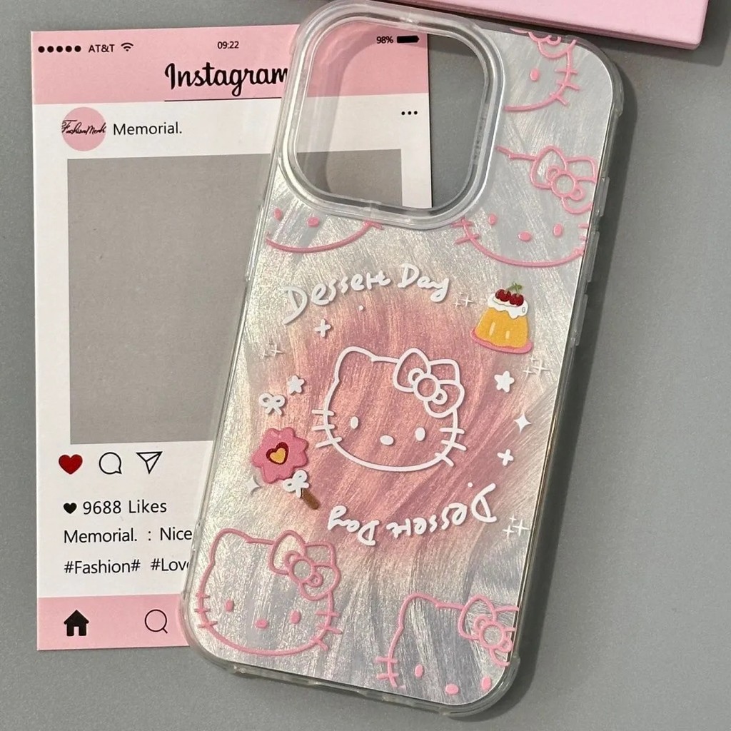 Capinha Capa Resistente A Choques De HelloKitty para iPhone xs xr max 7 plus 12 11 13 14 15 16 pro max case em Oferta na Shopee