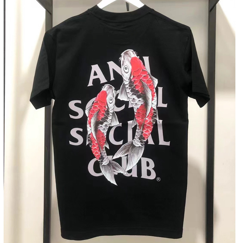 Camiseta premiun 40.1 Clube SOCIAL Anti SOCIAL ASSD Carta Estilo Carpa Casal de Algodão Puro Camiseta de Manga