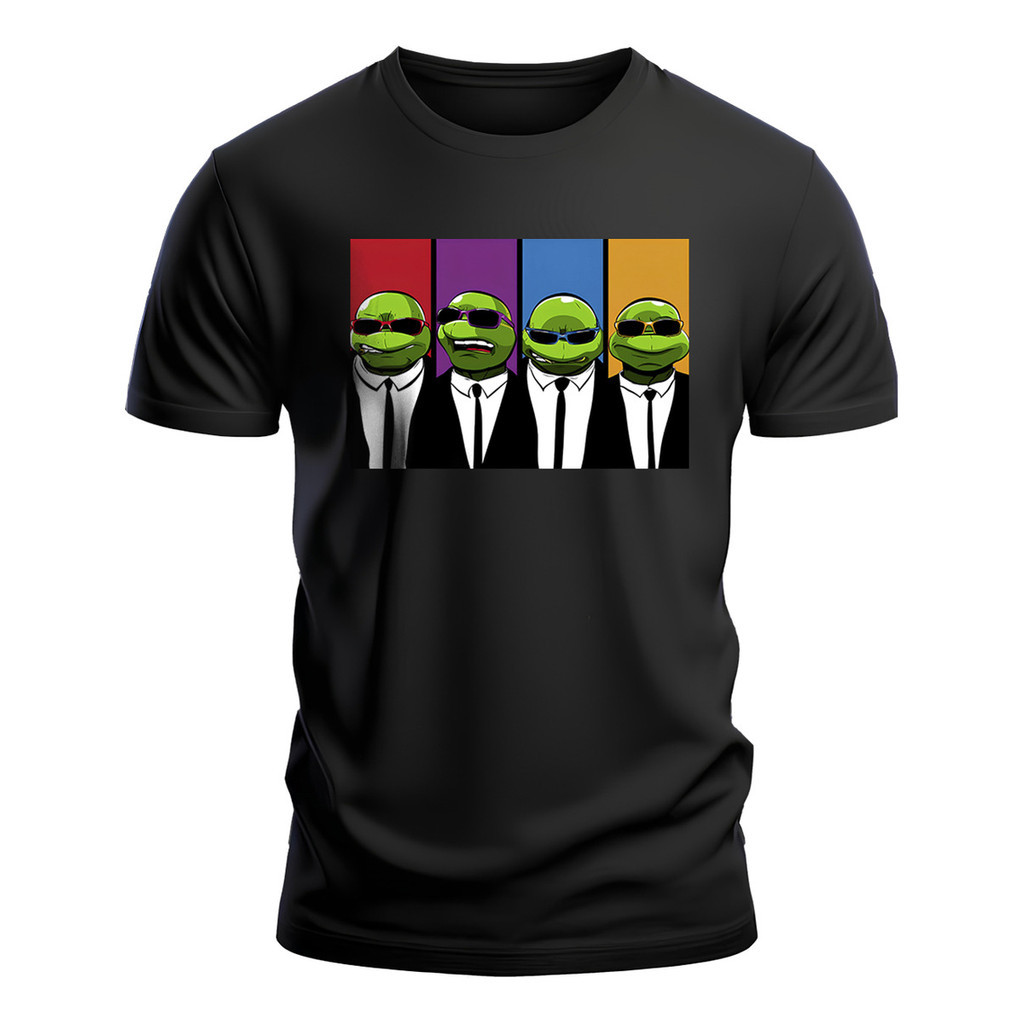 Camiseta Camisa 30.1 Street Tartarugas Ninja Personalizada Mib Black Envio Imediato