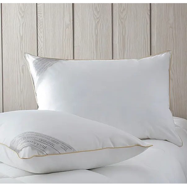 Travesseiro 50x90cm Buddemeyer Toque de Pluma Algodão Branco