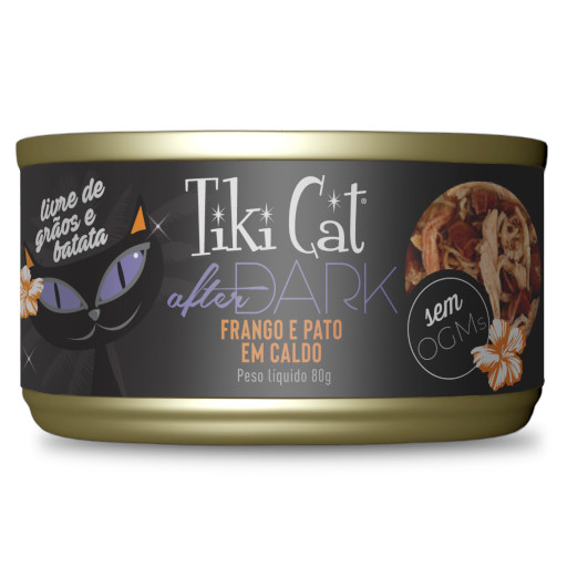 TIKI CAT AFTER DARK FRANGO & PATO 80G LT
